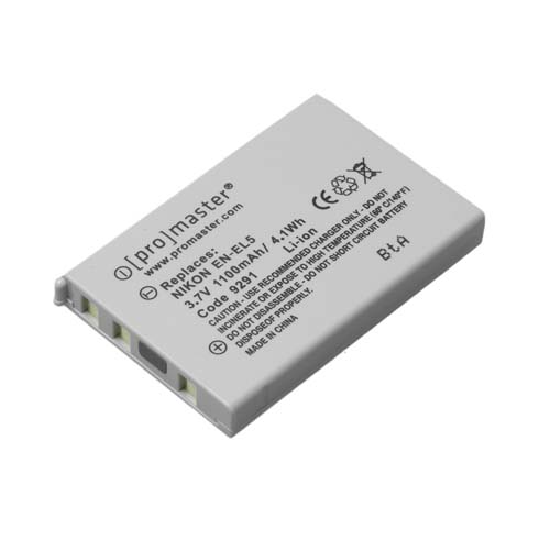 Buy ProMaster Liion Battery (3.7V 1100mAh) Nikon ENEL5 National Camera Exchange