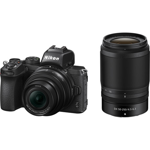 Nikon Z 50 Mirrorless Digital Camera with 16-50mm and 50-250mm Lenses 1632