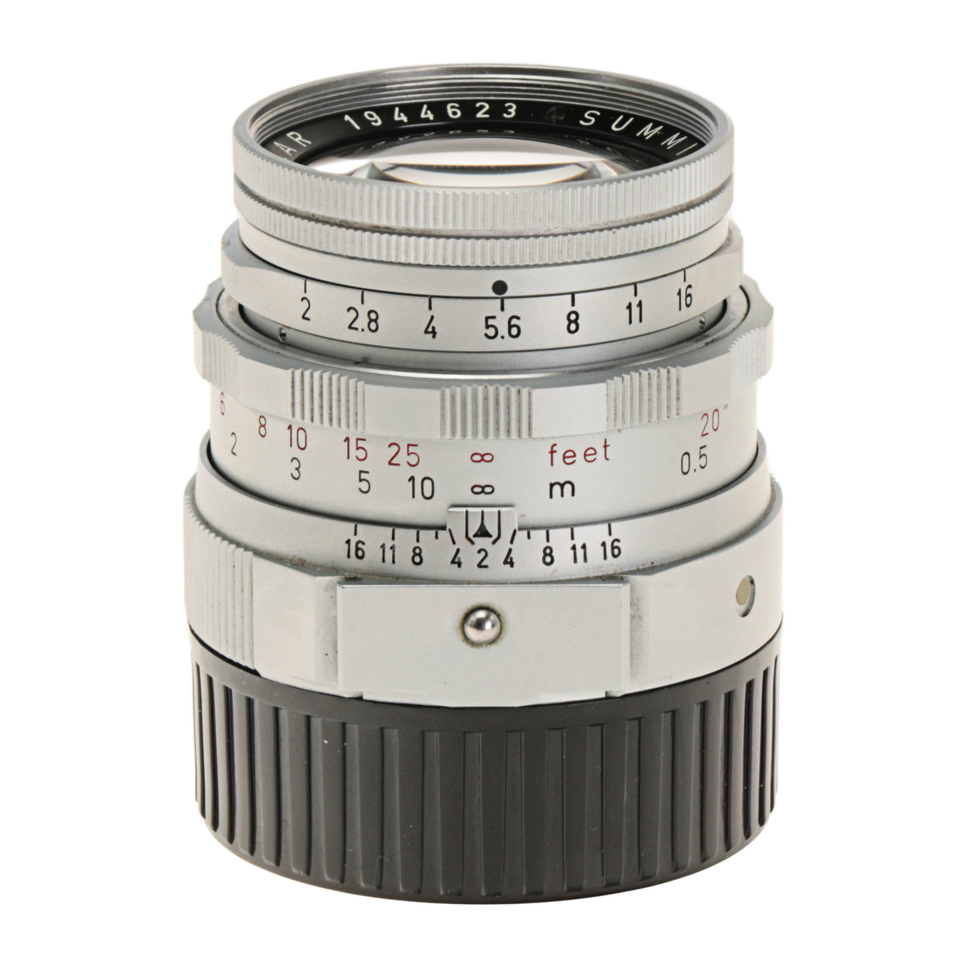 Leica Leitz M 50mm F2 Summicron Manual Focus Rangefinder Lens Chrome with UV Filter and Spectacles