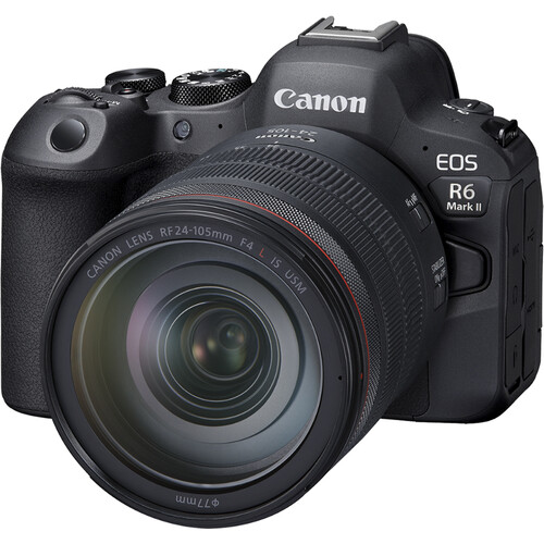 Canon EOS R6 Mark II 24.2MP Full-Frame Mirrorless Camera with 24-105mm F4 Wide Angle Zoom Lens 5666C011
