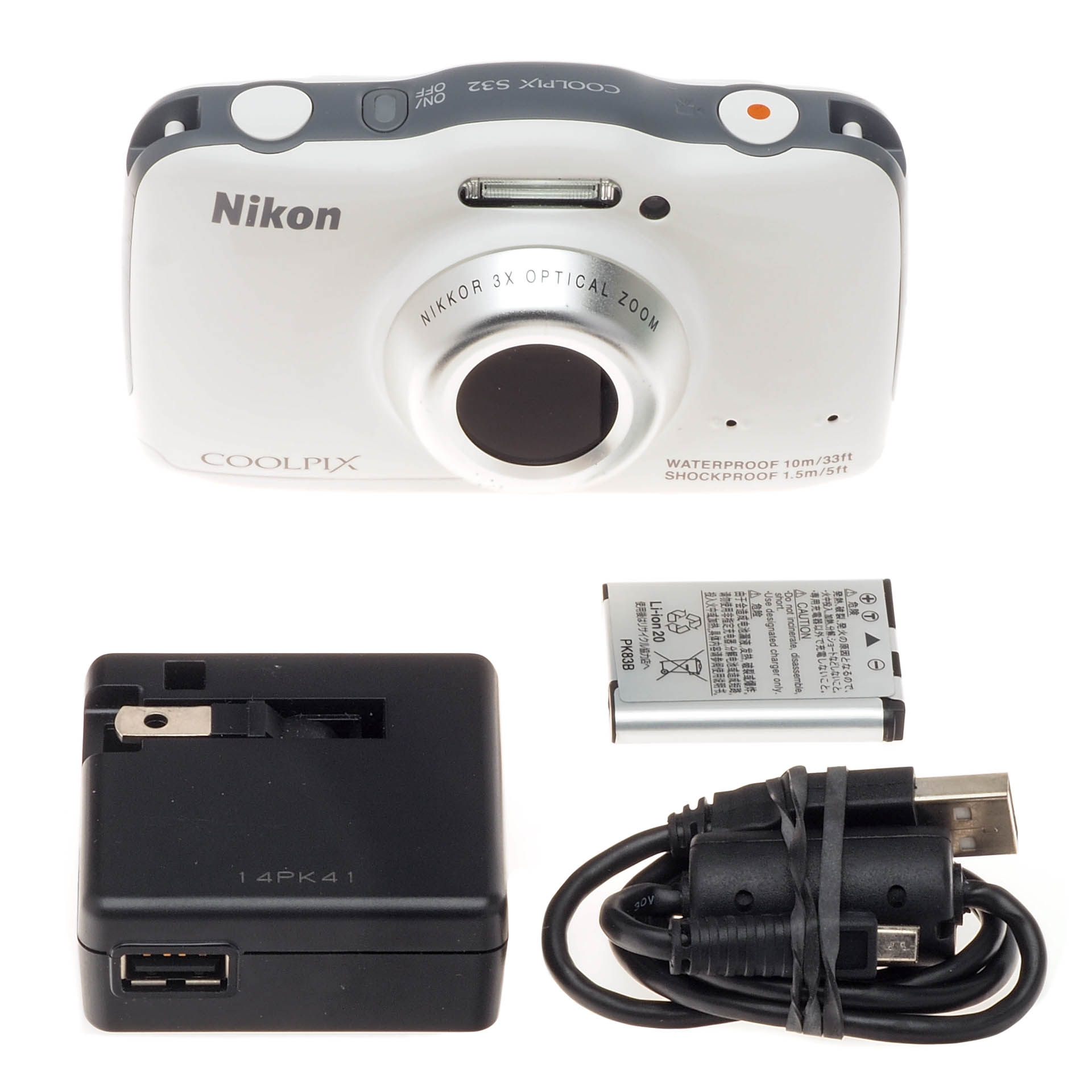 Uiterlijk Aanvankelijk Rose kleur Buy Nikon Coolpix S32 13MP 3X Optical Zoom All Weather Digital Camera White  - National Camera Exchange