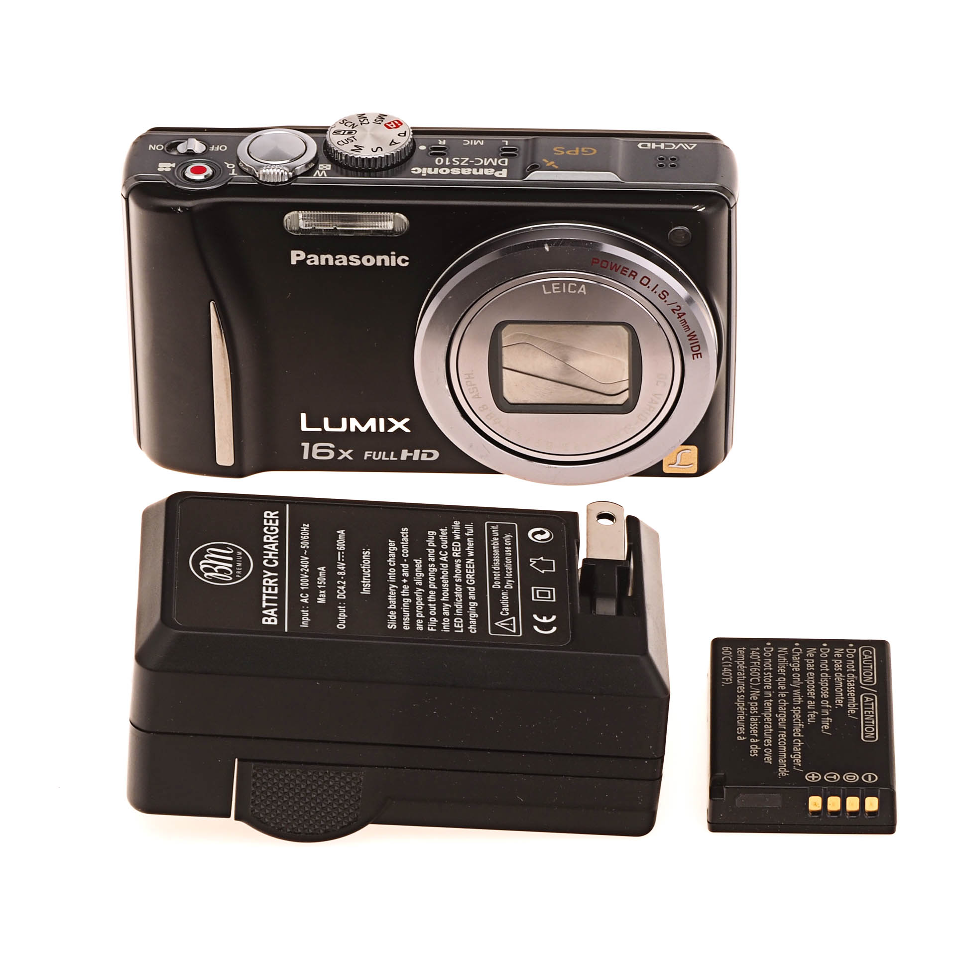 Seminarie winkel Gooi Buy Panasonic Lumix DMC-ZS10 14MP 16X Zoom Compact Digital Camera Black DMC-ZS10K  - National Camera Exchange