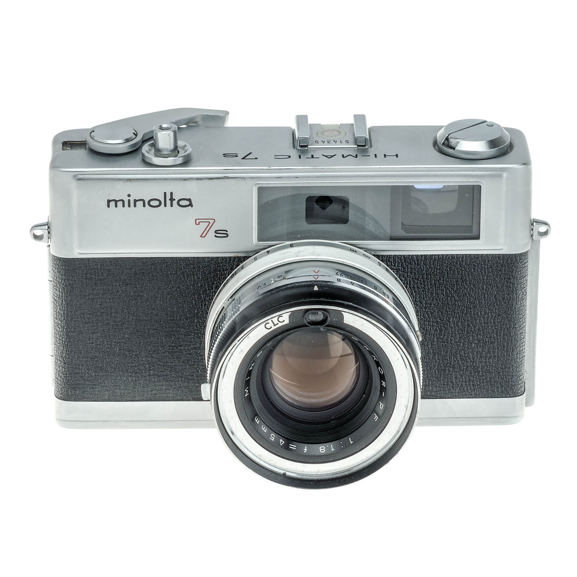 Buy Minolta Hi-Matic 7S 35mm Film Manual Focus Rangefinder Camera with 45mm  F1.8 Rokkor PF Lens - National Camera Exchange