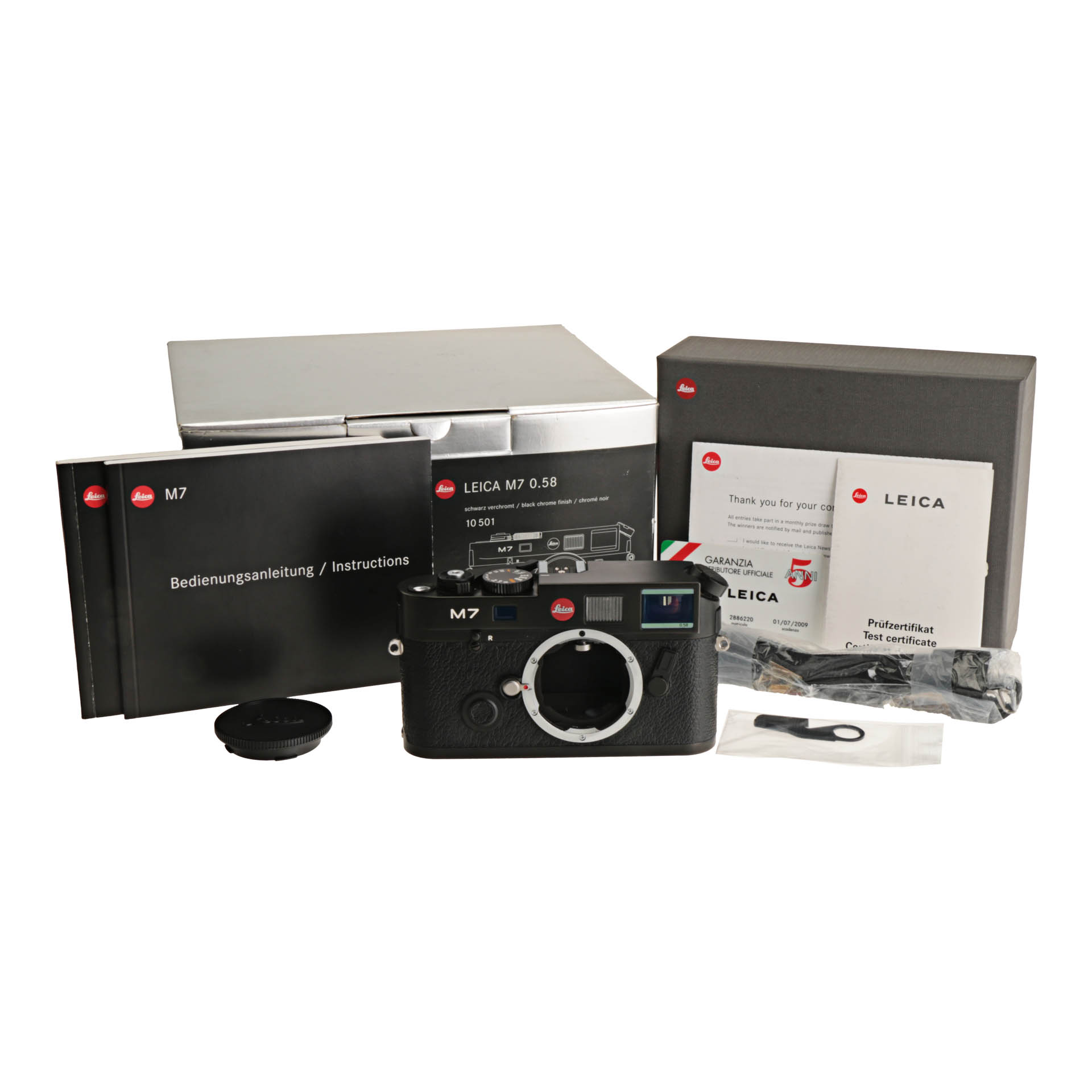 Leica M7 0.58 A La Carte 35mm Film Manual Focus Rangefinder Camera Body Black 10501