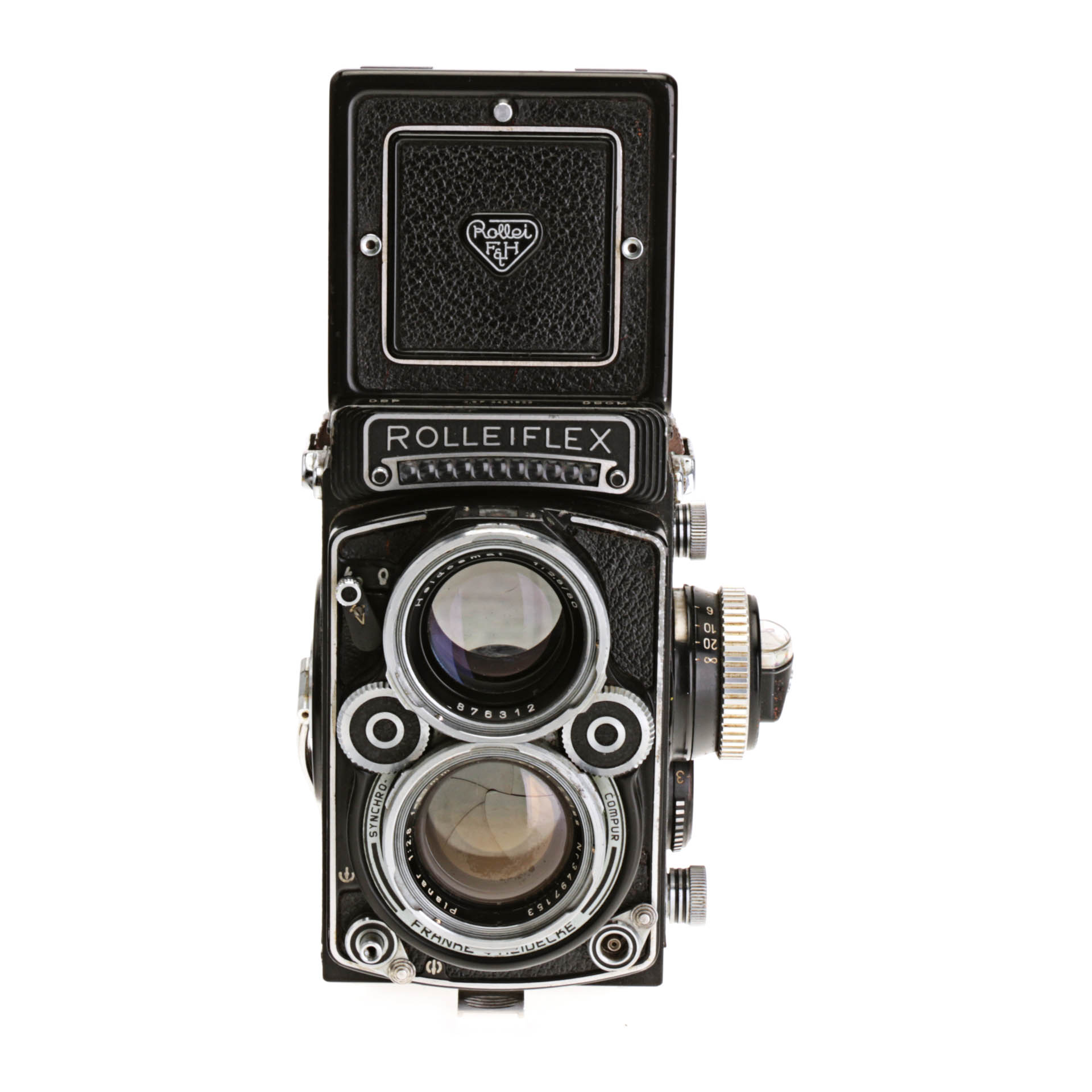 Rolleiflex 2.8F 6X6 Medium Format Film TLR Camera with 80mm F2.8 Carl Zeiss Lens